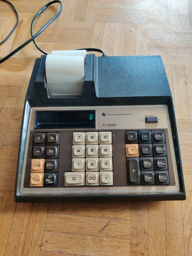 Texas Instruments Ti 5220 Fonctionnelle, Impression Thermique HS Lire Desc 70"s