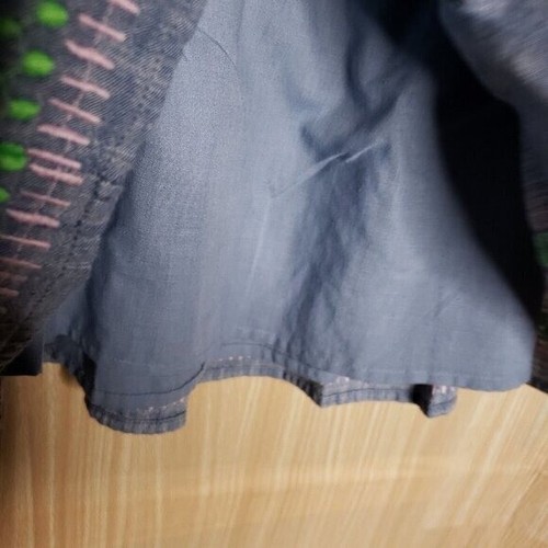 Cat & Jack Girls Boho Elastic Waist Cotton Skirt Blue 10 - Picture 4 of 6