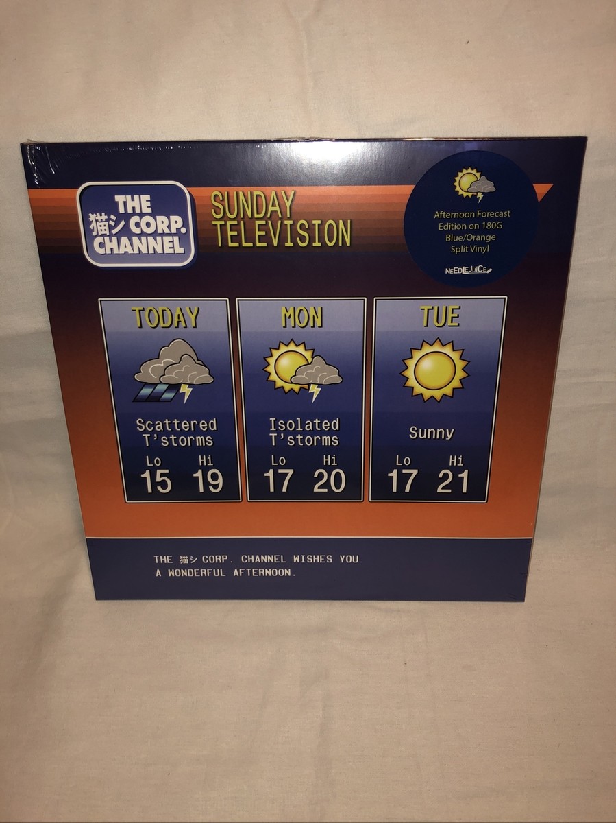 猫 シ Corp Sunday Television Afternoon Edition Blue Orange
