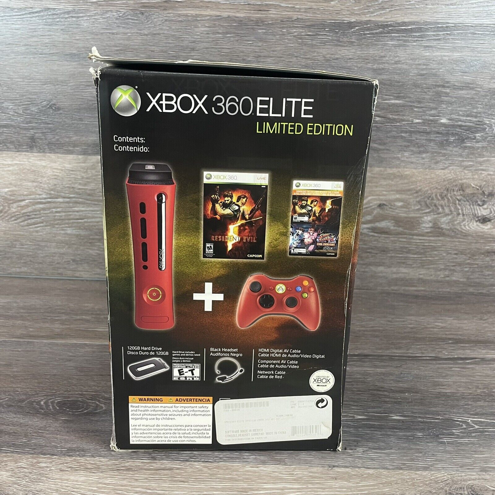 Microsoft Xbox 360 Elite Resident Evil 5 Limited Edition 120GB Red Console  (NTSC) for sale online