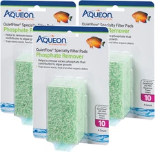 (3 Pack)  Quietflow Phosphate Remover Specialty Filter Pads, Size 10, 4 Pads per