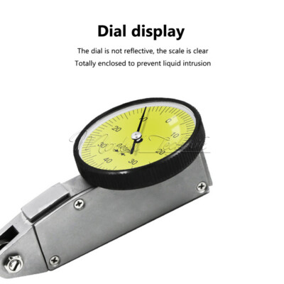 0-0.8mm 0.01mm Lever Dial Indicator Gauge Scale Meter Two-way Measuring Tool