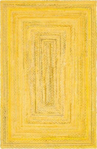 Alfombra de corredor estilo trenzado 100 % algodón natural alfombra de sala alfombra moderna Foto 3 de 4