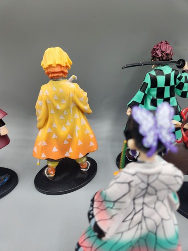 Lote de 6 figuras Demon Slayer Tanjirou Nezuko Zenitsu Inosuke 5,5" acción PVC - Imagen 8 de 14