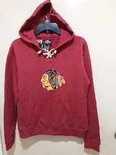 Old Time Sports Chicago Blackhawks NWT Hooded Sweatshirt Size Large