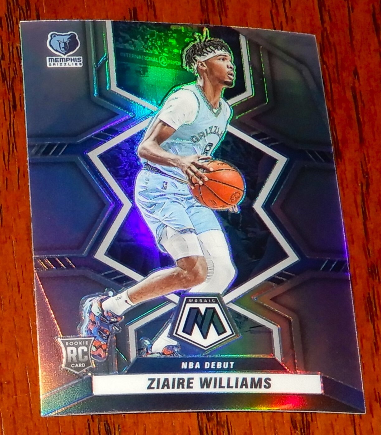 Ziaire Williams * NBA Debut * 2021-22 Panini Mosaic Basketball #273 * Grizzlies
