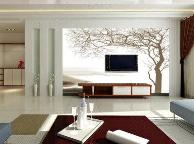 3D Brown Branches ZHUA14574 Wallpaper Wall Murals Removable Self-adhesive Ann
