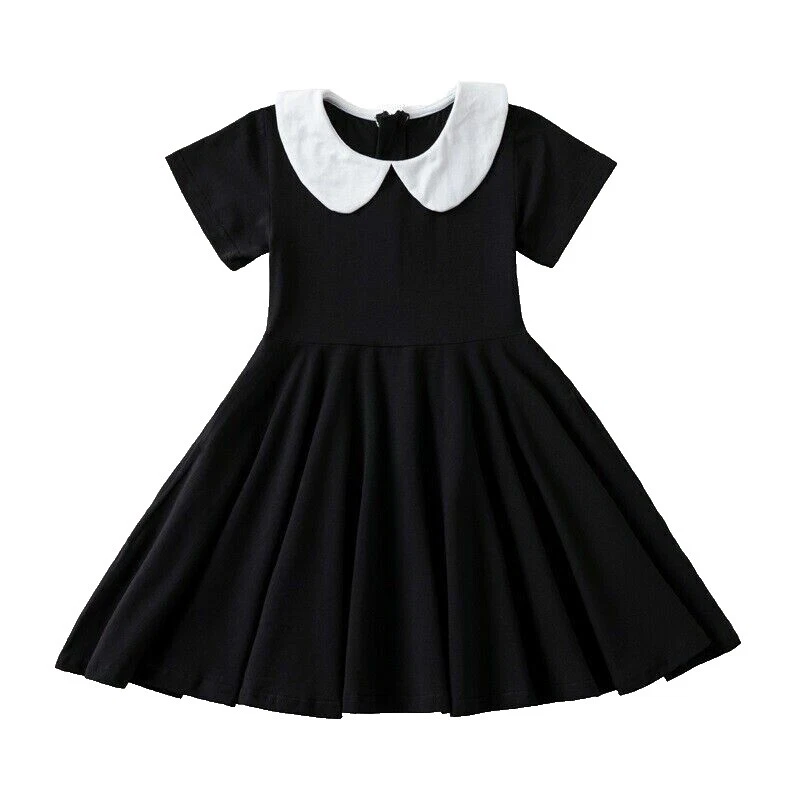 Black Viscose Dresses for Girls