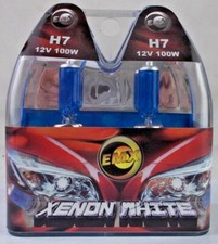 Lamp Light Headlight Bulb H7 Blue 12v 100w Pack Of 2 Bulbs 7216b Emx Lamp Light Headlight Bulb H7 Blue 12v 100w Pack Of 2 Bulbs 7216b Emx