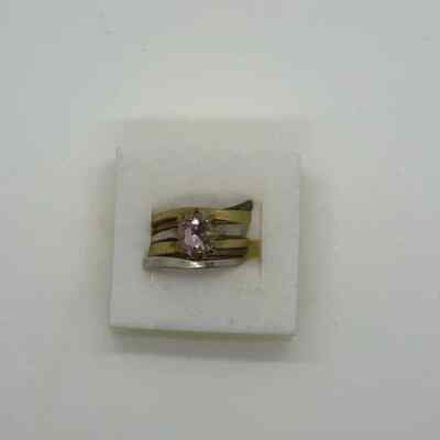 Handmade Triple Metal Unique Boho Ring Size 8 NWOT Unique Artisan Crafted
