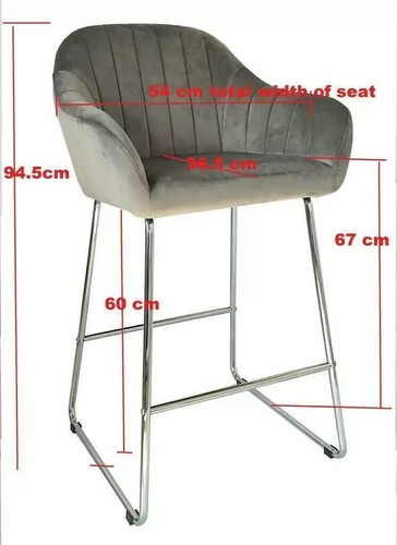 Velvet Bar Stools , many models & colours, 1, 2, 3 chairs - Picture 55 of 170