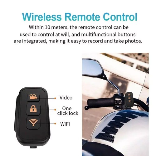 Dashcam Motorrad WIFI HD Video Recorder Dual-Objektiv DVR Nachtsicht G-Sensor - Bild 4 von 14