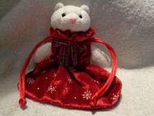 Bestever Christmas Bear in Red Velvet Bag