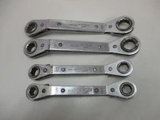 Matco Tools 4pc 6 & 12 Point Metric Offset Ratcheting Double End Box Wrench Set