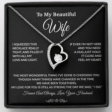 To My Wife Necklace, Gift For Wife, Anniversary Gift For Wife, Necklace For Wife