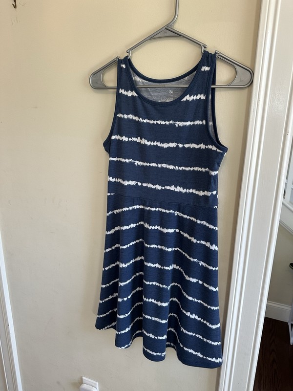 So Favorite Skater Dress Girls Size L (10/12) Navy