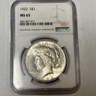 1922 $1 Peace Silver Dollar 💥NGC MS65 LUSTER💥 #274