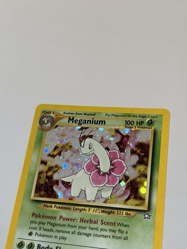 Pokemon TCG 2000 Neo Genesis Set - Meganium 10/111 - Rare Holo Card - LP/NM - Picture 11 of 11