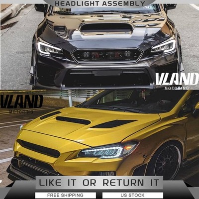 VLAND FULL LED Headlights For 2015-2021 Subaru WRX 2015-2017 STI W/Sequential X2