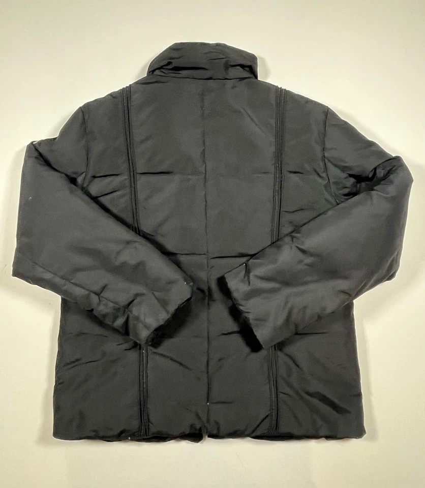 Chaqueta Guess para mujer XL negra plumón abrigo acolchado nailon logotipo invierno H121264 Foto 2 de 4