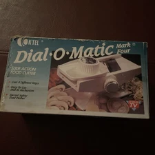 Dial-O-Matic Food Slicer VTG 1970's Rocco K-Tel As Seen On TV Original Box Prop