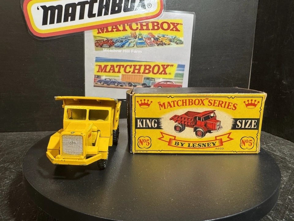 Matchbox Kingsize K-05A Foden Tipper Truck gelb, perfekt in "E" Box - Bild 3 von 3