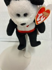 Ty Beanie Baby Halloweenies   Van Pyre The Dracula Bear 4" Plush New MWMT'S