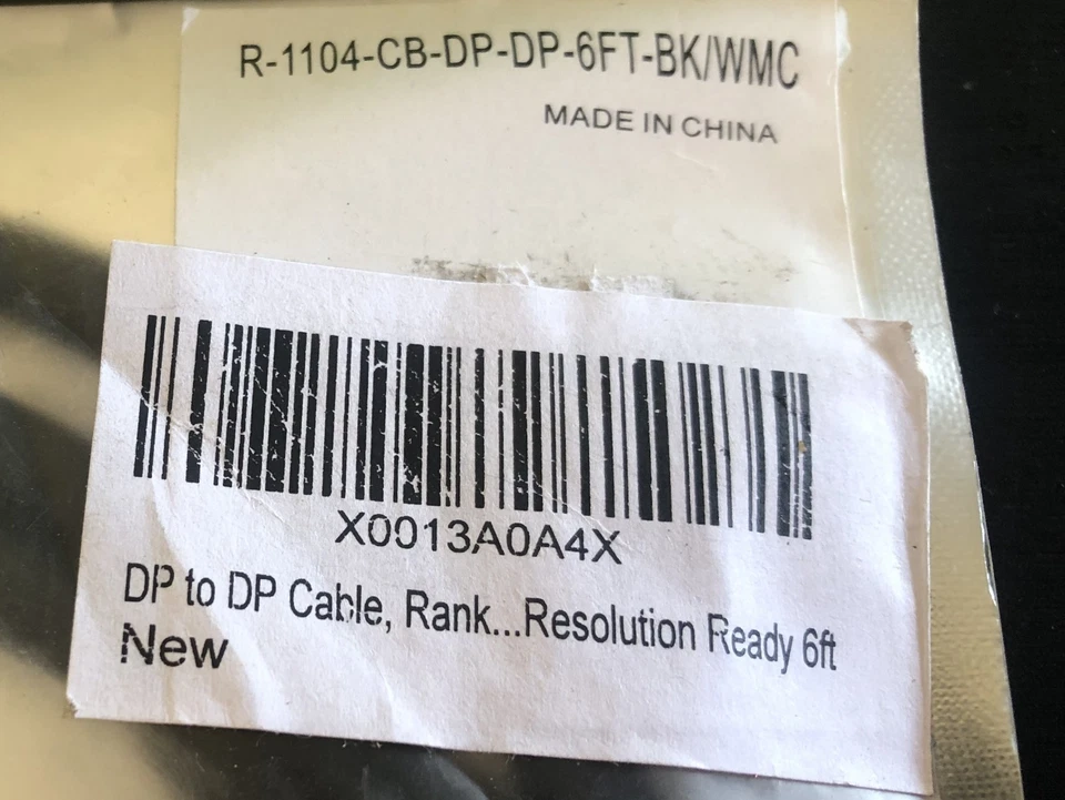 Rankie DisplayPort to DisplayPort Cable DP to DP 4K Resolution Black 6 FT - Image 2 of 2