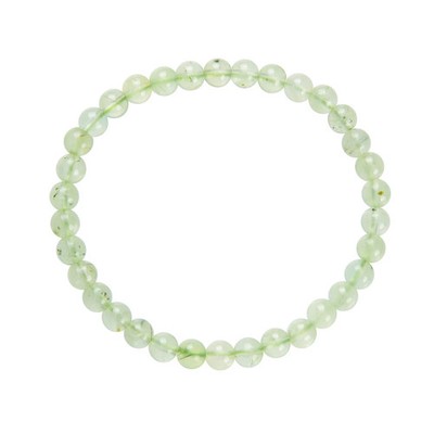 Harmony Glow - Prehnit Armband 6 mm Kugeln