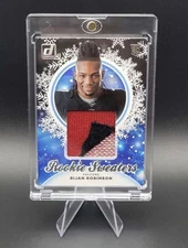 2023 Donruss - Rookie Holiday Sweater Relics Bijan Robinson RC #HS-BRO Falcons