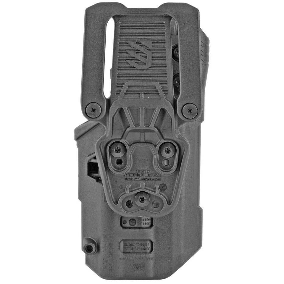 Blackhawk T-Series L3D Light-Bearing Duty Holster Black Fits Glock - 44N600BWL - Image 2 of 2