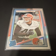 Panini Donruss Optic Rated Rookie Prizm Carson Schwesinger #392 Cleveland Browns