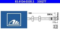 ATE 83.6134-0335.3 Bremsschlauch Vorderachse Vorne FüR Volvo