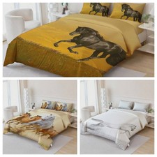 3D Horse Running Quilt Cover Duvet Cover Comforter set