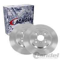 2X Ackoja Bremsscheiben 278Mm Voll Hinten Passend FüR Daihatsu Charade Toyota