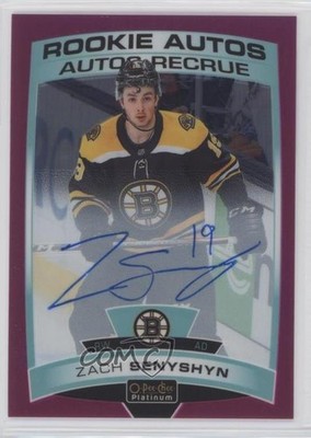 2019-20 O-Pee-Chee Platinum Rookie Matte Pink 81/99 Zach Senyshyn Auto RC 0md3