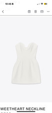 Zara Dress  SWEETHEART NECKLINE DRESS- Brand new, size S 