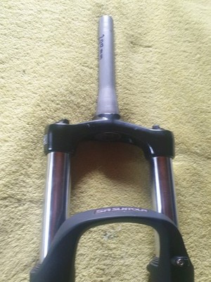 Fahrrad  Gabel in schwarz von SA Suntur -XCM 34 Boost 120 mm -