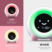 Mella: Kids Alarm Clock, Ready to Rise Children'S Sleep Trainer, Night Light,...