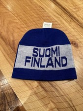 Finland Suomi Sports Supporter Knitted Winter Hat Beanie NWT