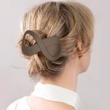 6 Pieces Plastic French Hair Barrettes Flat Hair Clips Hair Claws Strong Hold...