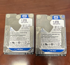 Lot of 2 Western Digital WD Blue 1TB 2.5" SATA  HDD WD10JPVX 