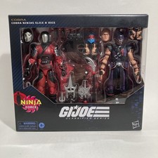 G.I. JOE CLASSIFIED COBRA NINJAS SLICE & DICE 2PK  160  6 IN. ACTION FIGURES NIB