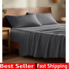 100 Rayon Made from Bamboo Luxury Queen Sheet Set - 4 Piece Bedding Set - De...