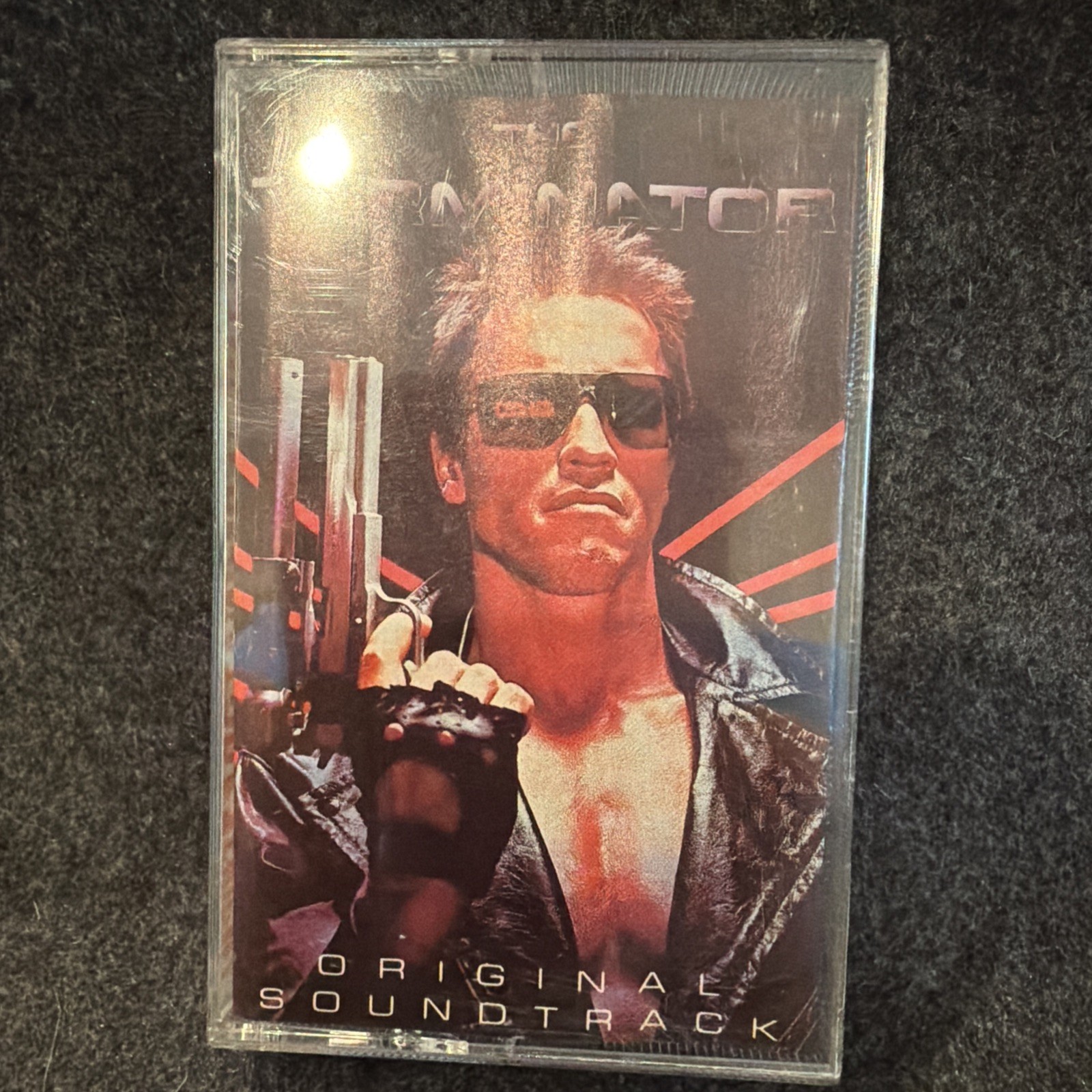 the terminator Original Soundtrack Cassette Tape Enigma 72000-4 Used