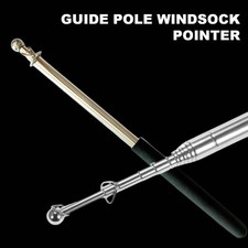 TELESCOPIC FLAG POLE EXTENDABLE PORTABLE HANDHELD WINDSOCK POINTER