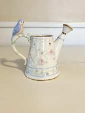 Lenox Bird Mini Watering Can Vase Floral Ladybug Porcelain Garden Pitcher