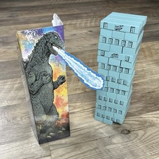 Jenga Godzilla Extreme Edition ~ Missing One Block ~ Loading tray ~ VG Condition