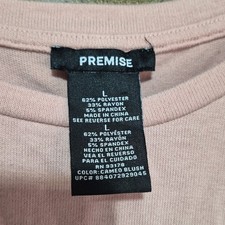 Pullover liso manga larga cuello redondo tejido rubor camafeo camafeo para mujer L