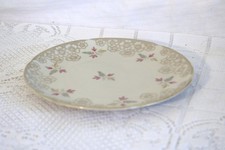 SELTMANN WEIDEN K 18372 BAVARIA BONE CHINA Pink Gold Flowers 7 5/8" Salad Plate